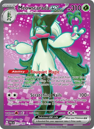 Meowscarada ex #231 · Paldea Evolved Pokémon card