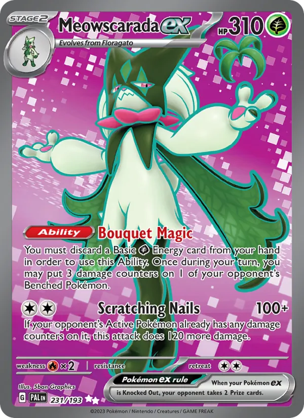Meowscarada ex full card art