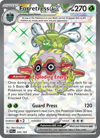 Forretress ex #230 · Paldea Evolved Pokémon card