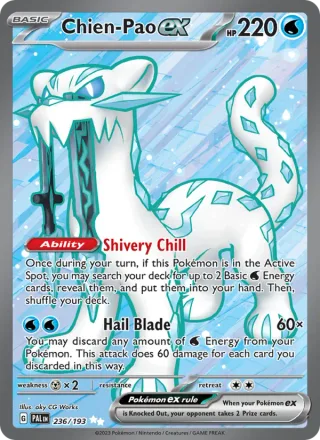Chien-Pao ex #236 · Paldea Evolved Pokémon card