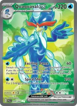Quaquaval ex · Paldea Evolved Pokémon card