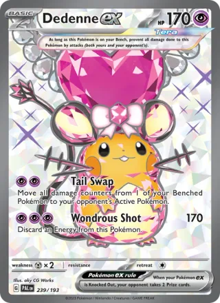 Dedenne ex #239 · Paldea Evolved Pokémon card