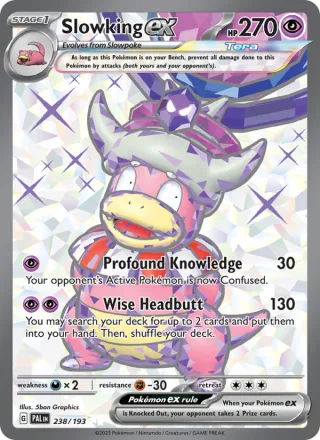 Slowking ex #238 · Paldea Evolved Pokémon card