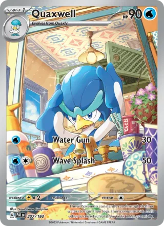 Quaxwell #207 · Paldea Evolved Pokémon card