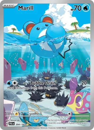 Marill #204 · Paldea Evolved Pokémon card
