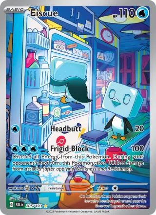 Eiscue #205 · Paldea Evolved Pokémon card