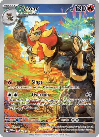 Pyroar #200 · Paldea Evolved Pokémon card