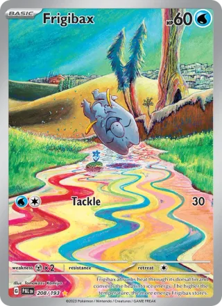 Frigibax #208 · Paldea Evolved Pokémon card