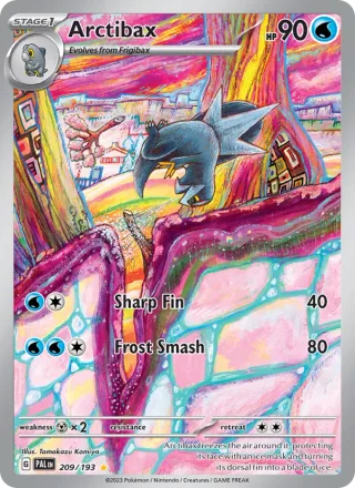 Arctibax #209 · Paldea Evolved Pokémon card
