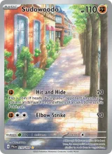 Sudowoodo · Paldea Evolved Pokémon card