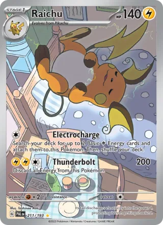 Raichu #211 · Paldea Evolved Pokémon card