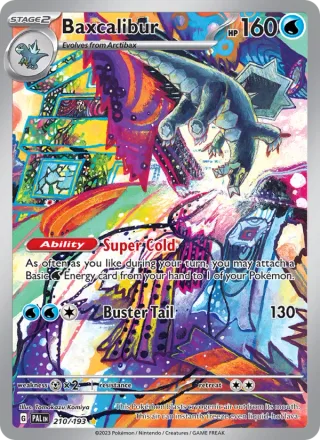 Baxcalibur #210 · Paldea Evolved Pokémon card