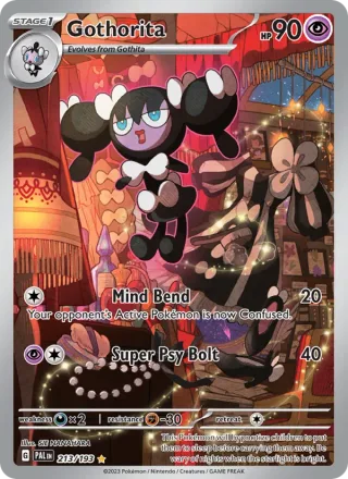 Gothorita #213 · Paldea Evolved Pokémon card