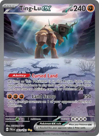 Ting-Lu ex #263 · Paldea Evolved Pokémon card