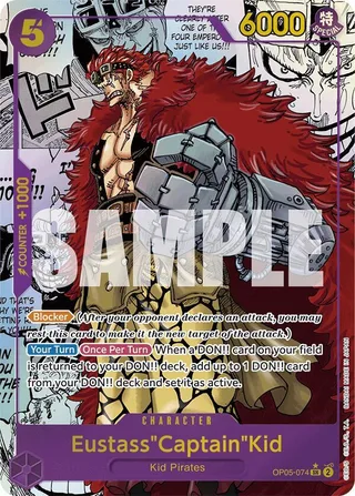 Eustass"Captain"Kid (Manga) #OP05-074-manga · Premium Booster -The Best- One Piece card
