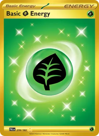 Basic Grass Energy #278 · Paldea Evolved Pokémon card