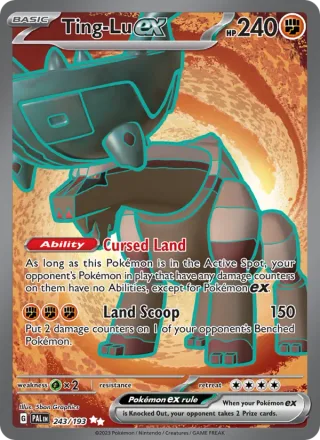 Ting-Lu ex #243 · Paldea Evolved Pokémon card