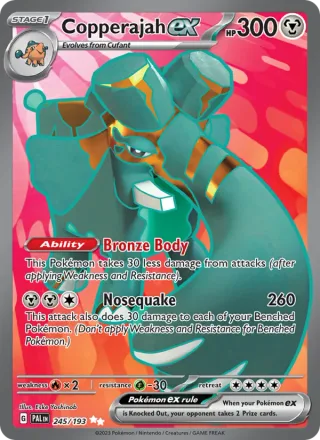 Copperajah ex #245 · Paldea Evolved Pokémon card