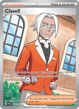 Clavell #249 · Paldea Evolved Pokémon card