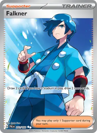 Falkner #251 · Paldea Evolved Pokémon card