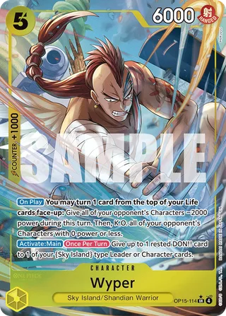 Wyper (Luffy Deck) #OP15-114-luffy-deck · Set Sail Deck Set One Piece card