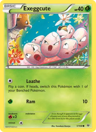 Exeggcute #1 · Roaring Skies Pokémon card
