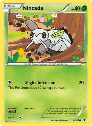 Nincada #9 · Roaring Skies Pokémon card