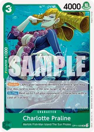 Charlotte Praline #OP11-029 · A Fist of Divine Speed Release Event Cards One Piece card