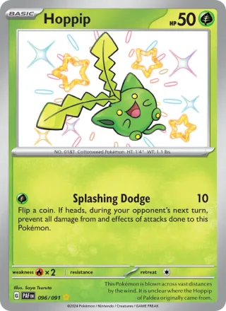 Hoppip #096 · Paldean Fates Pokémon card