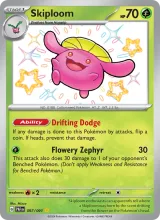 Skiploom · Paldean Fates Pokémon card