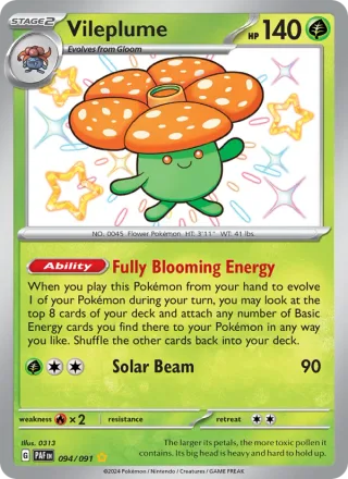 Vileplume #094 · Paldean Fates Pokémon card