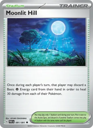 Moonlit Hill #081 · Paldean Fates Pokémon card