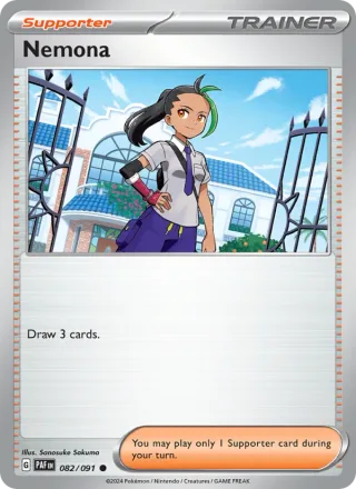 Nemona #082 · Paldean Fates Pokémon card