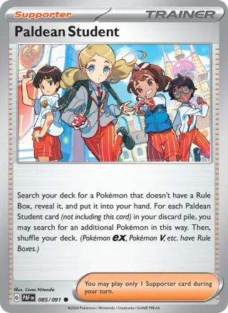 Paldean Student #085 · Paldean Fates Pokémon card
