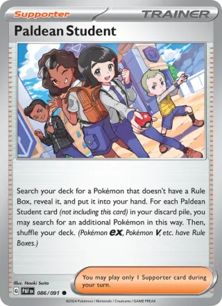 Paldean Student #086 · Paldean Fates Pokémon card