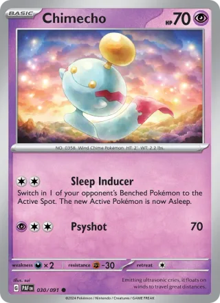 Chimecho #030 · Paldean Fates Pokémon card