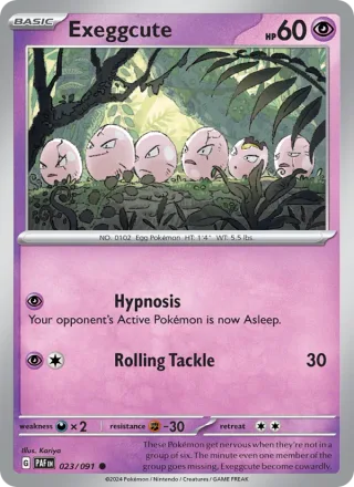 Exeggcute #023 · Paldean Fates Pokémon card