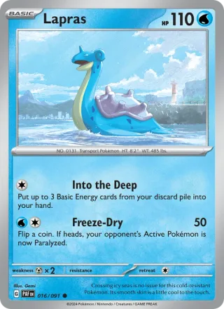 Lapras #016 · Paldean Fates Pokémon card