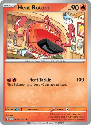 Heat Rotom #013 · Paldean Fates Pokémon card