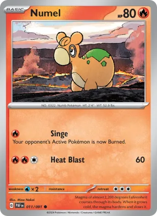 Numel #011 · Paldean Fates Pokémon card