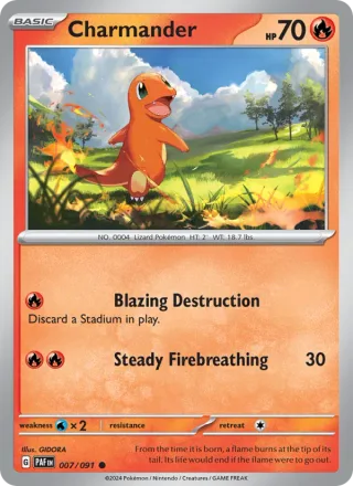 Charmander #007 · Paldean Fates Pokémon card