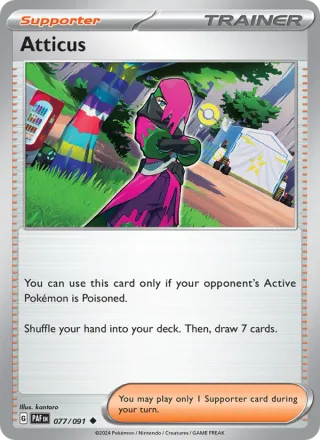 Atticus #077 · Paldean Fates Pokémon card