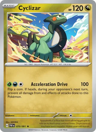 Cyclizar #070 · Paldean Fates Pokémon card