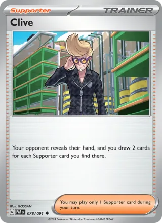 Clive #078 · Paldean Fates Pokémon card