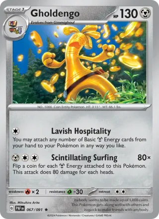 Gholdengo #067 · Paldean Fates Pokémon card