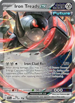 Iron Treads ex #066 · Paldean Fates Pokémon card