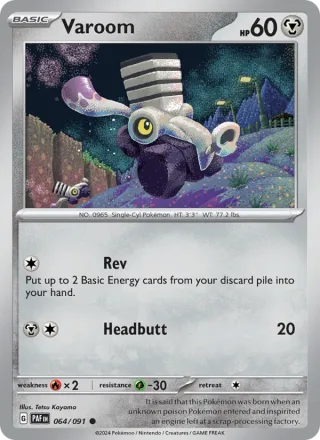 Varoom #064 · Paldean Fates Pokémon card