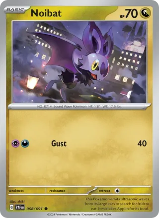 Noibat #068 · Paldean Fates Pokémon card