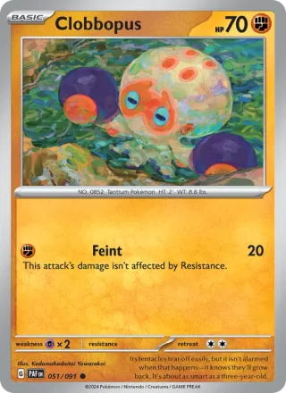 Clobbopus #051 · Paldean Fates Pokémon card