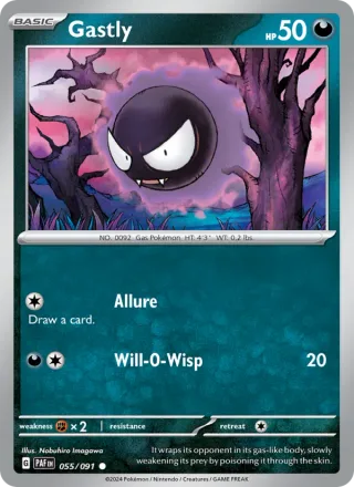 Gastly #055 · Paldean Fates Pokémon card